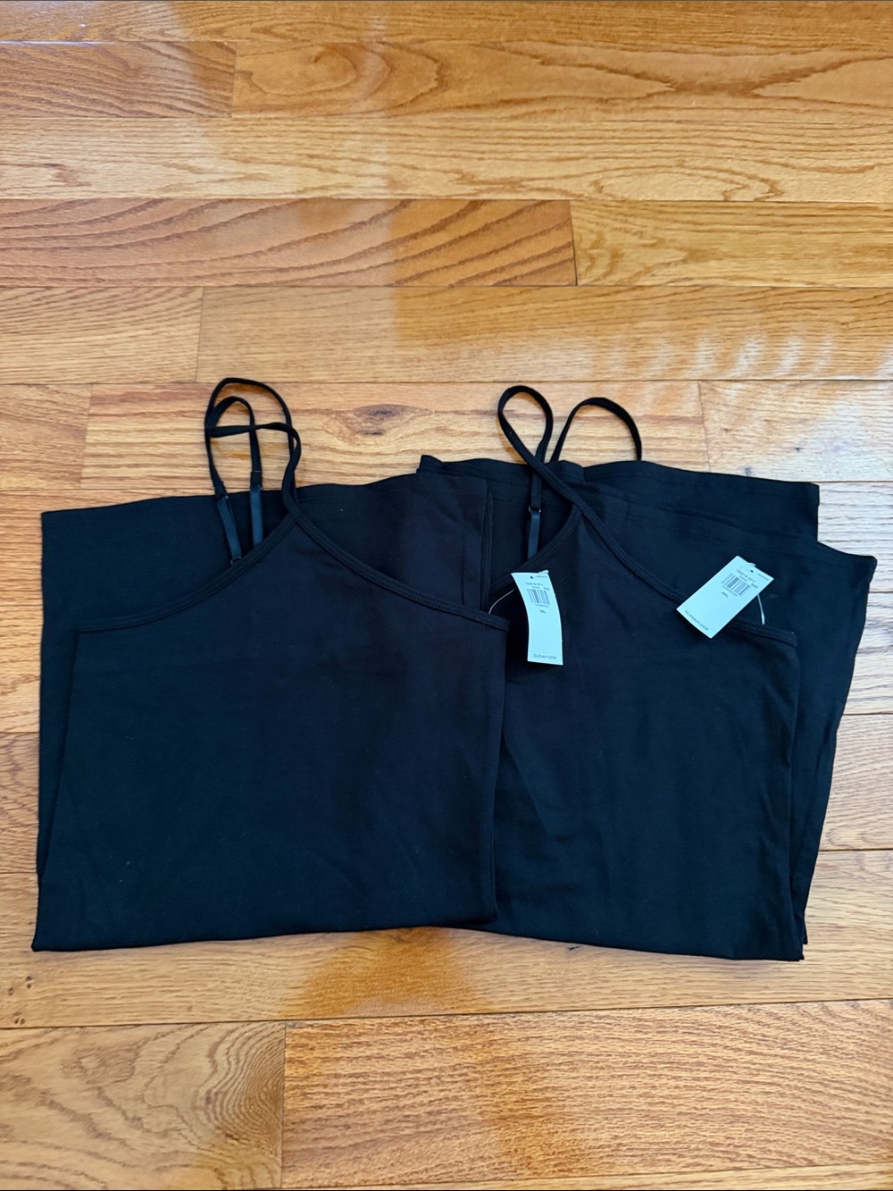Old Navy Bundle of 2 Black Cami Tank Tops with Spaghetti Straps - NWT